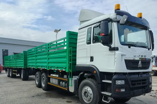 Derun 21 enheder Drawbar Full Trailer gik til Tianjin Port