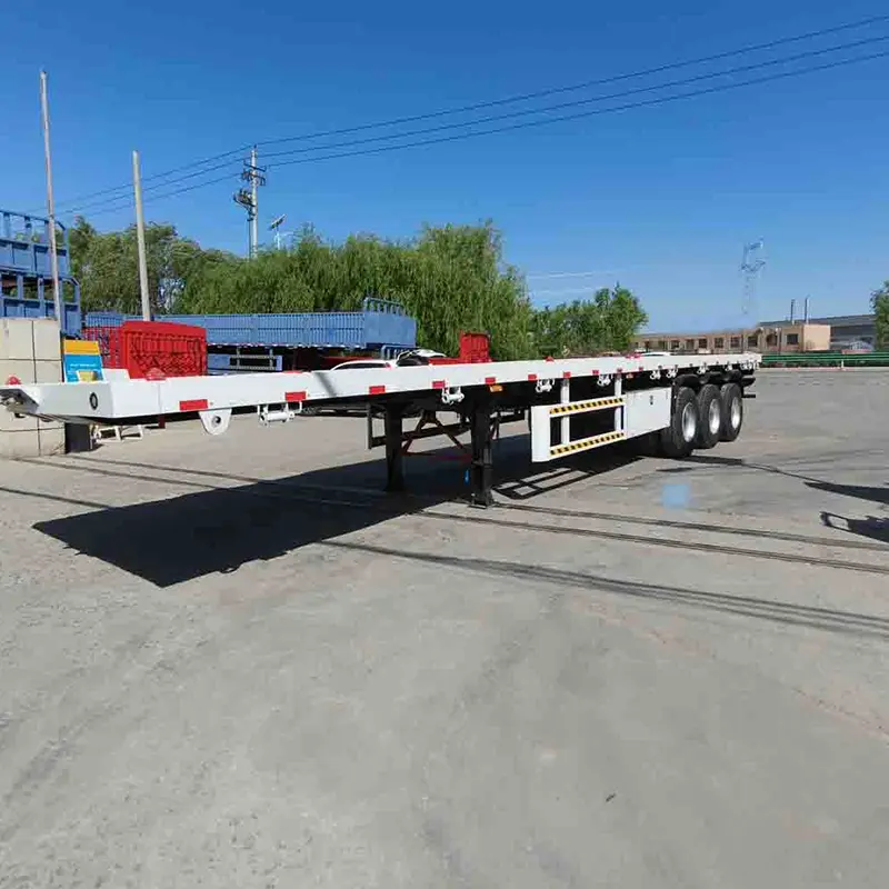3 Axle Flatbed Semi Trailer designet til Tanzania