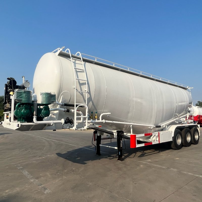 3 akslet Splinterny Bulk Cement Tank Semi Trailer