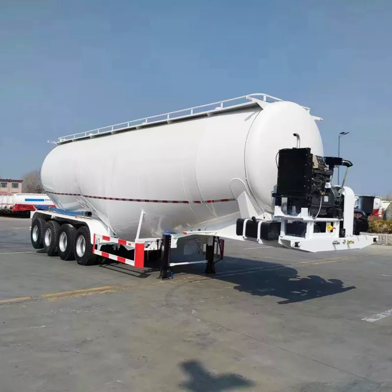 4-akslet Dry Ash Tank Trailer