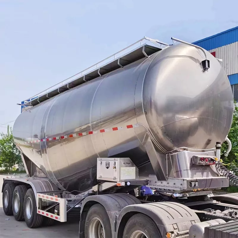 Aluminiumslegering Bulk Cement Tank Trailer