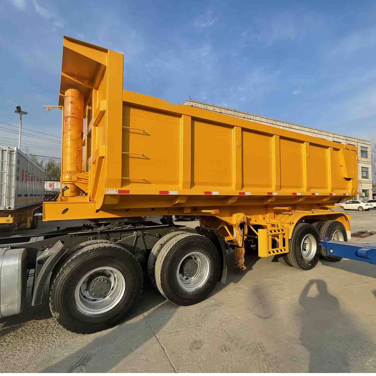 Derun 2 Axle bagdump semi trailer
