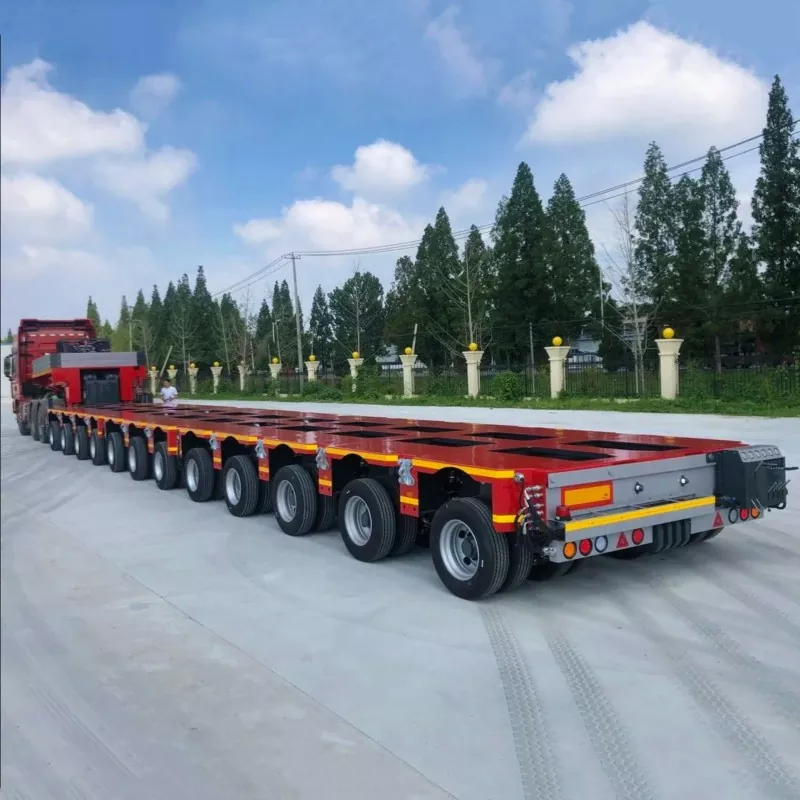 Flerakslet hydraulisk modultrailer